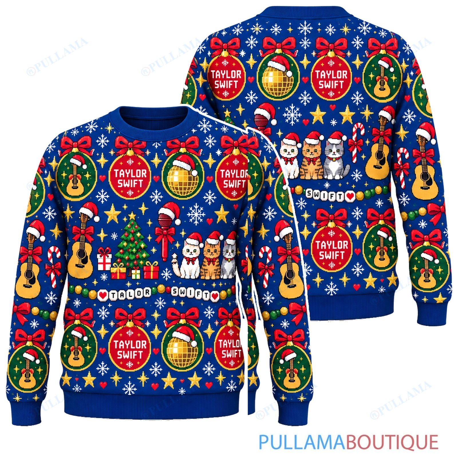Taylor Swift Gift Wrap ugly christmas sweater