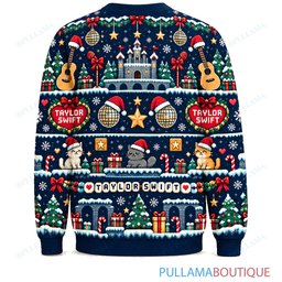 Taylor Swift 8 Bit Quest ugly christmas sweater