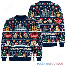 Taylor Swift 8 Bit Quest ugly christmas sweater
