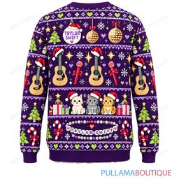 Taylor Swift Purple Holiday ugly christmas sweater