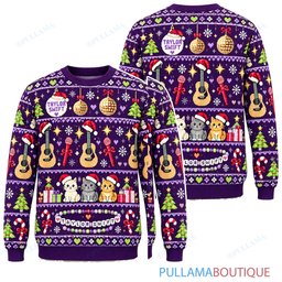 Taylor Swift Purple Holiday ugly christmas sweater