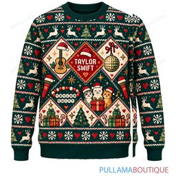 Taylor Swift Nordic Diamonds ugly christmas sweater