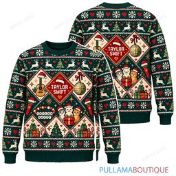 Taylor Swift Nordic Diamonds ugly christmas sweater