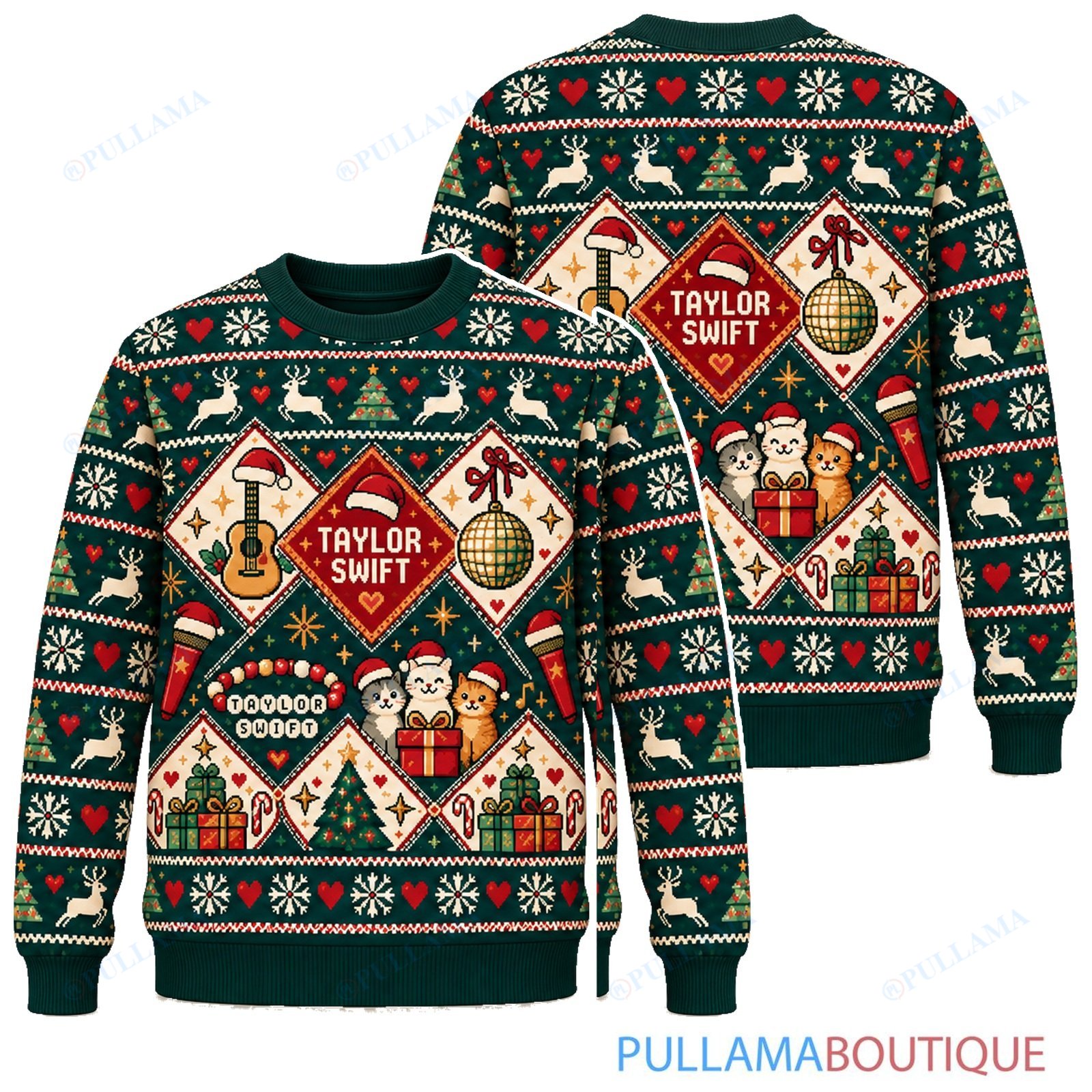 Taylor Swift Nordic Diamonds ugly christmas sweater