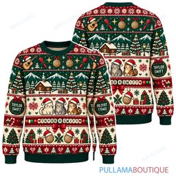 Taylor Swift Winter Cabin ugly christmas sweater