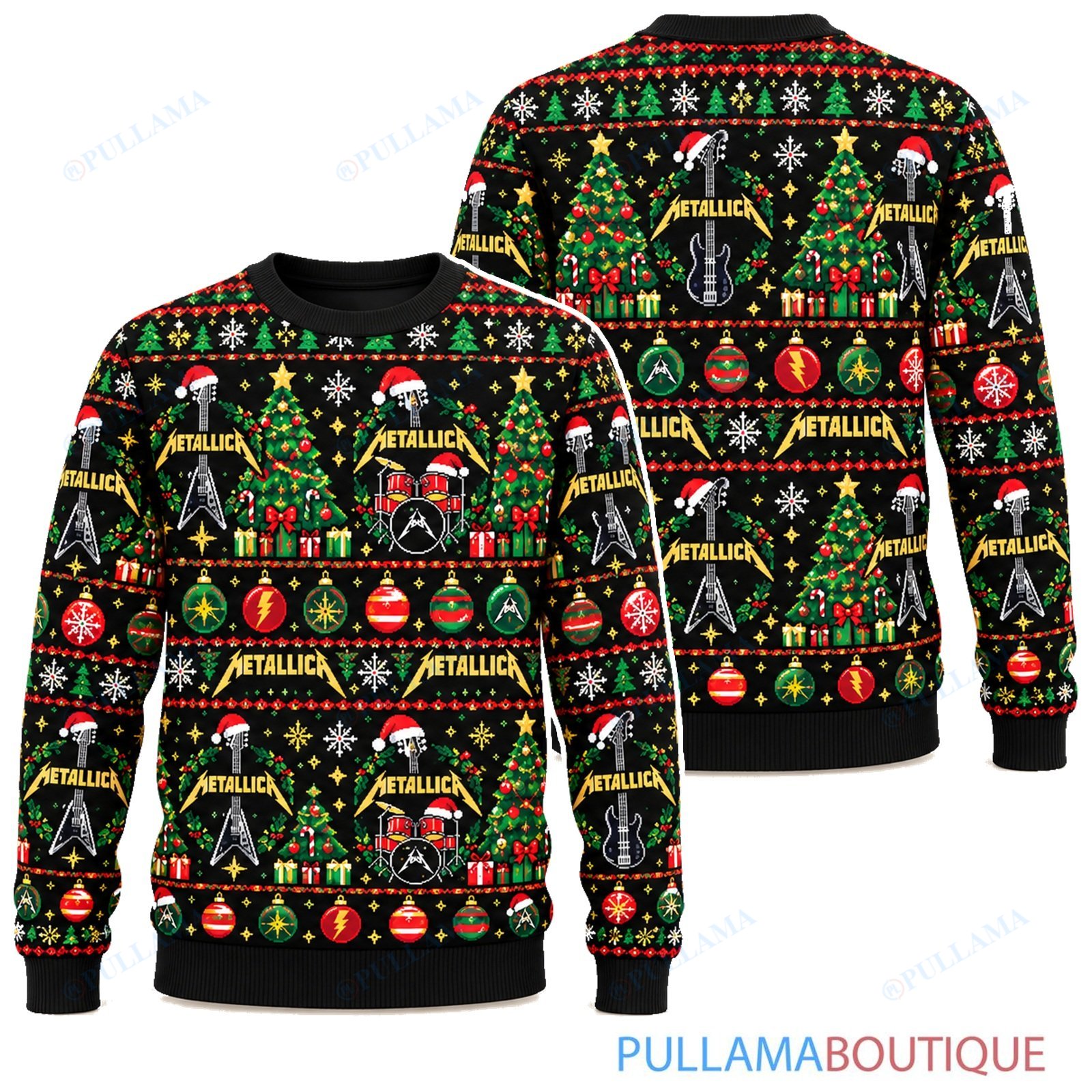 Metallica Evergreen ugly christmas sweater