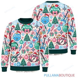 Metallica Pastel Noel ugly christmas sweater