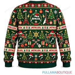 Metallica Festive Maximalist ugly christmas sweater