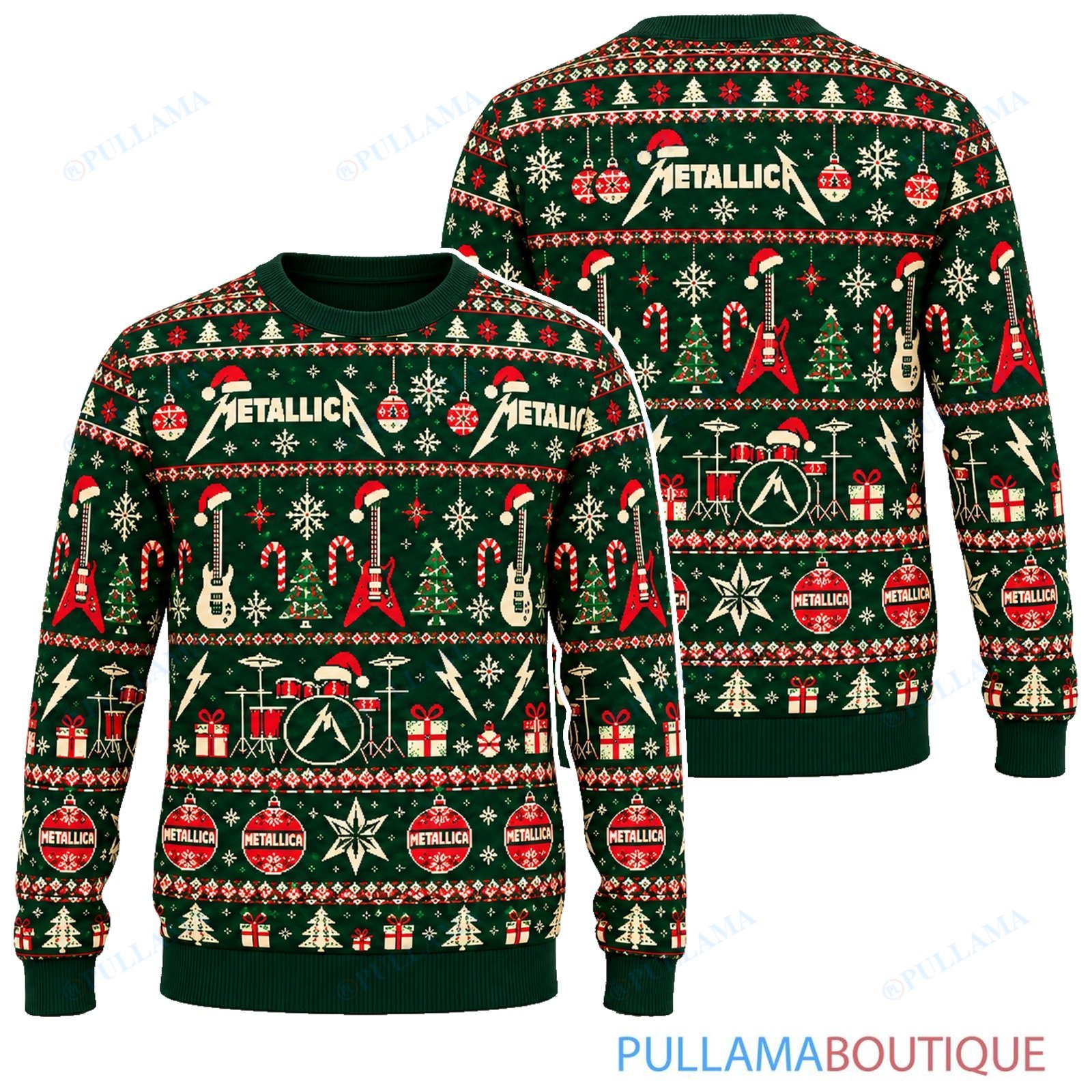 Metallica Classic Nordic ugly christmas sweater