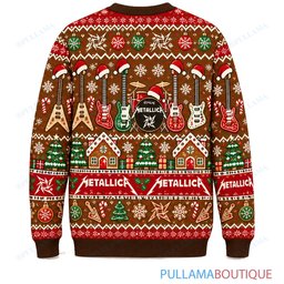 Metallica Gingerbread ugly christmas sweater