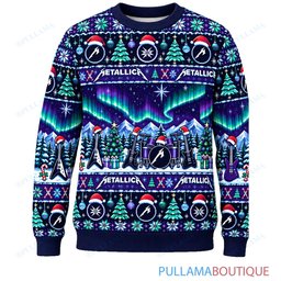 Metallica Aurora ugly christmas sweater