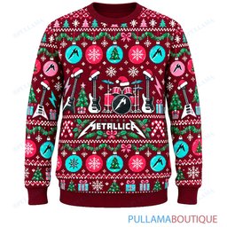 Metallica Ornament Party ugly christmas sweater
