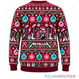 Metallica Ornament Party ugly christmas sweater
