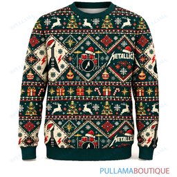 Metallica Nordic Diamonds ugly christmas sweater