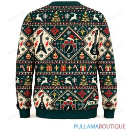 Metallica Nordic Diamonds ugly christmas sweater