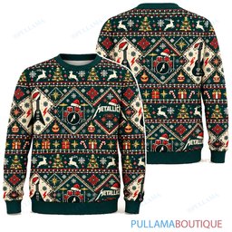 Metallica Nordic Diamonds ugly christmas sweater