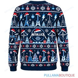 Metallica Midnight Snow ugly christmas sweater