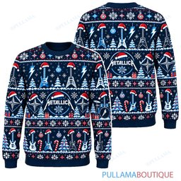 Metallica Midnight Snow ugly christmas sweater