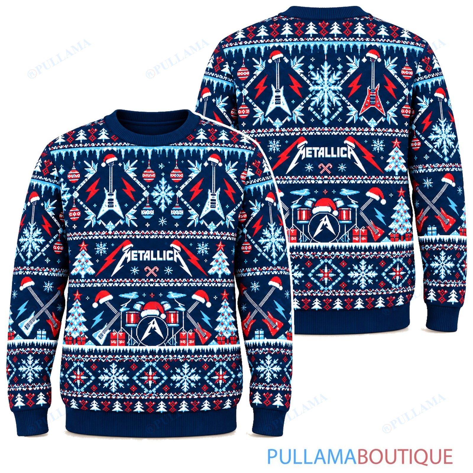 Metallica Frozen Christmas ugly christmas sweater
