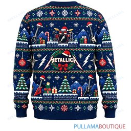 Metallica 8 Bit Quest ugly christmas sweater