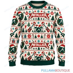 Metallica Scandi Cream ugly christmas sweater