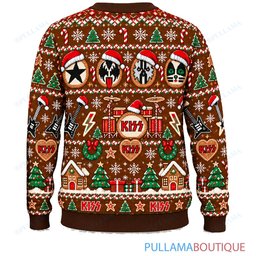 KISS Gingerbread ugly christmas sweater