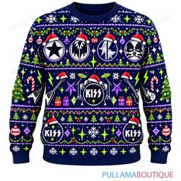 KISS Cosmic Noel ugly christmas sweater