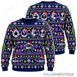 KISS Cosmic Noel ugly christmas sweater