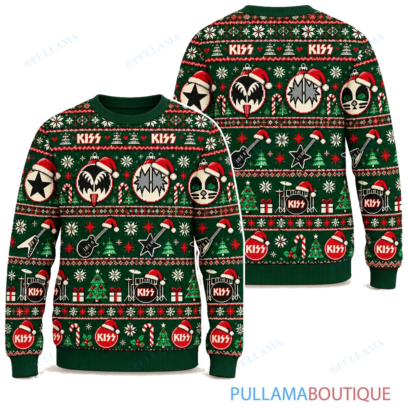 KISS Classic Nordic ugly christmas sweater
