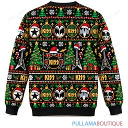KISS Evergreen ugly christmas sweater