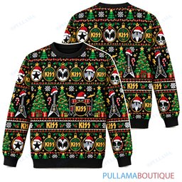 KISS Evergreen ugly christmas sweater