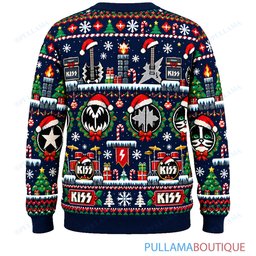 KISS 8 Bit Quest ugly christmas sweater