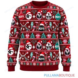 KISS Ornament Party ugly christmas sweater