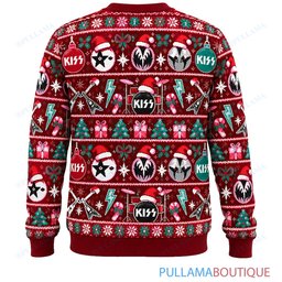 KISS Ornament Party ugly christmas sweater