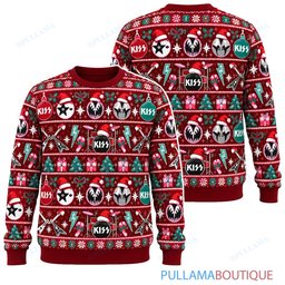 KISS Ornament Party ugly christmas sweater