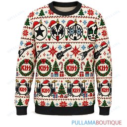 KISS Scandi Cream ugly christmas sweater