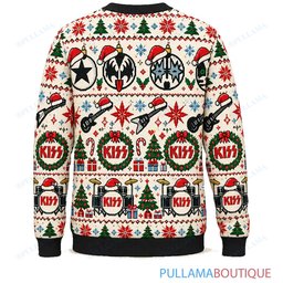 KISS Scandi Cream ugly christmas sweater