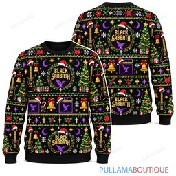 Black Sabbath Evergreen ugly christmas sweater