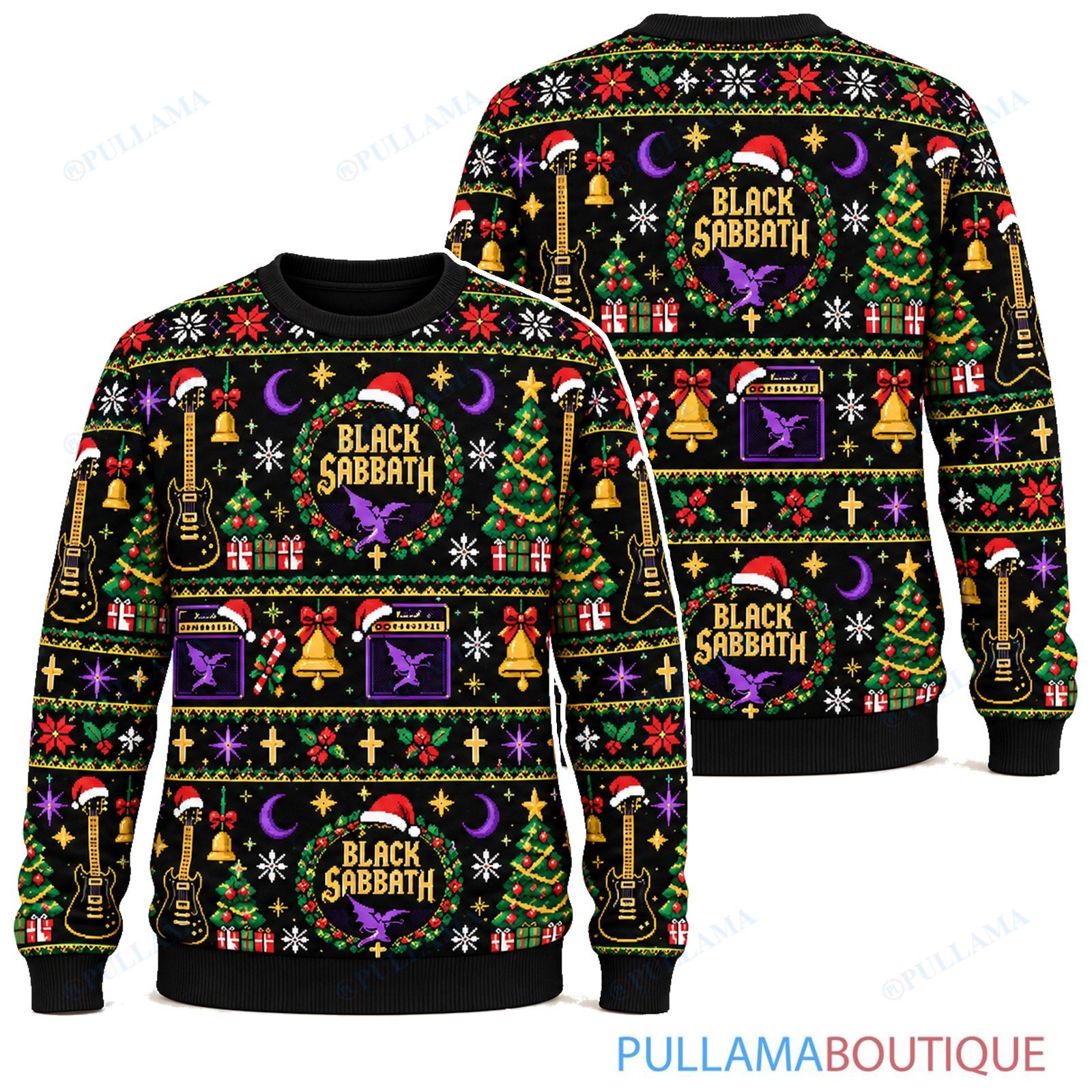 Black Sabbath Evergreen ugly christmas sweater