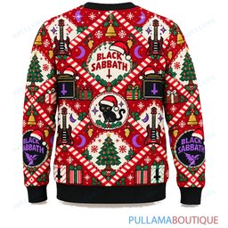 Black Sabbath Candy Cane ugly christmas sweater