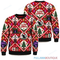 Black Sabbath Candy Cane ugly christmas sweater