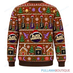 Black Sabbath Gingerbread ugly christmas sweater