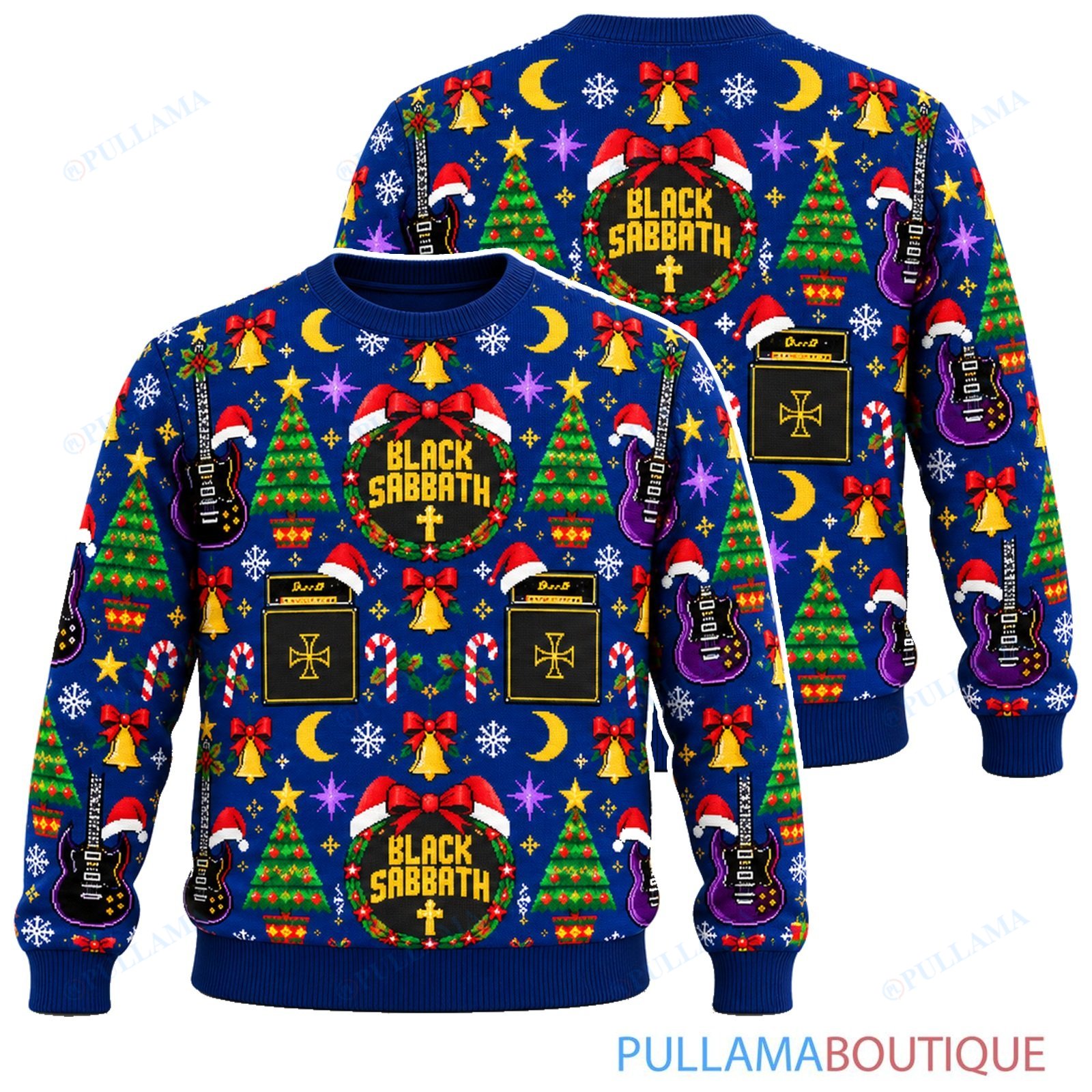 Black Sabbath Gift Wrap ugly christmas sweater
