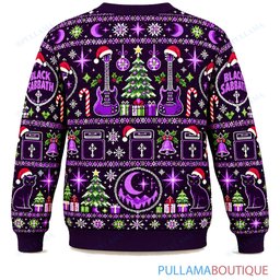 Black Sabbath Purple Holiday ugly christmas sweater