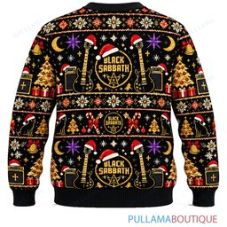 Black Sabbath Black Gold ugly christmas sweater