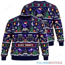 Black Sabbath 8 Bit Quest ugly christmas sweater