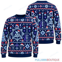 Black Sabbath Frozen Christmas ugly christmas sweater