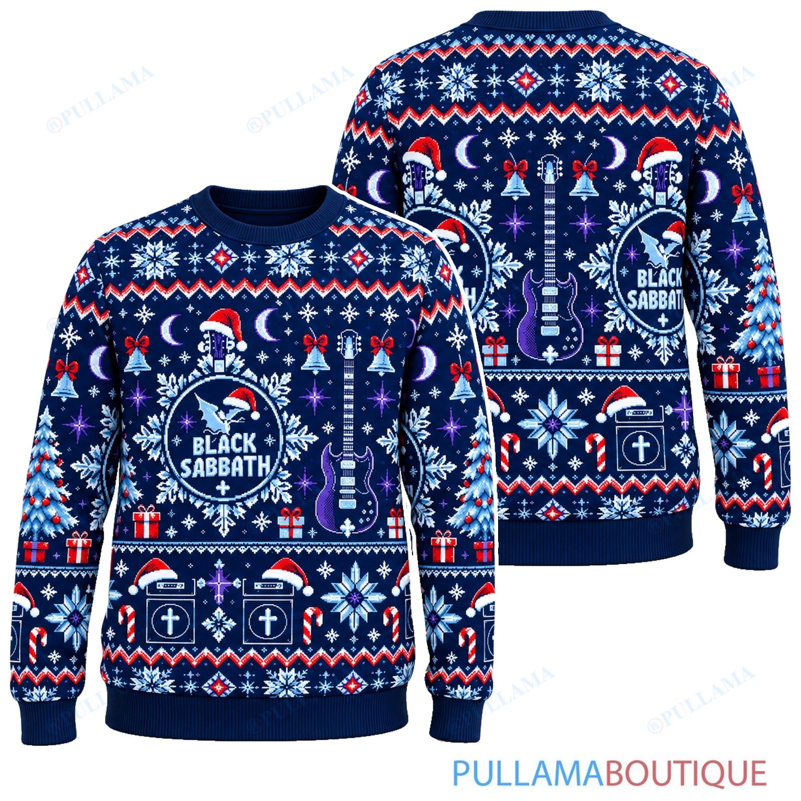 Black Sabbath Frozen Christmas ugly christmas sweater