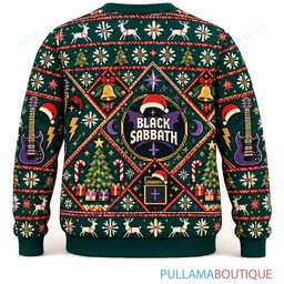 Black Sabbath Nordic Diamonds ugly christmas sweater