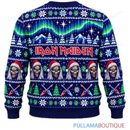 Iron Maiden Aurora Eddie ugly christmas sweater